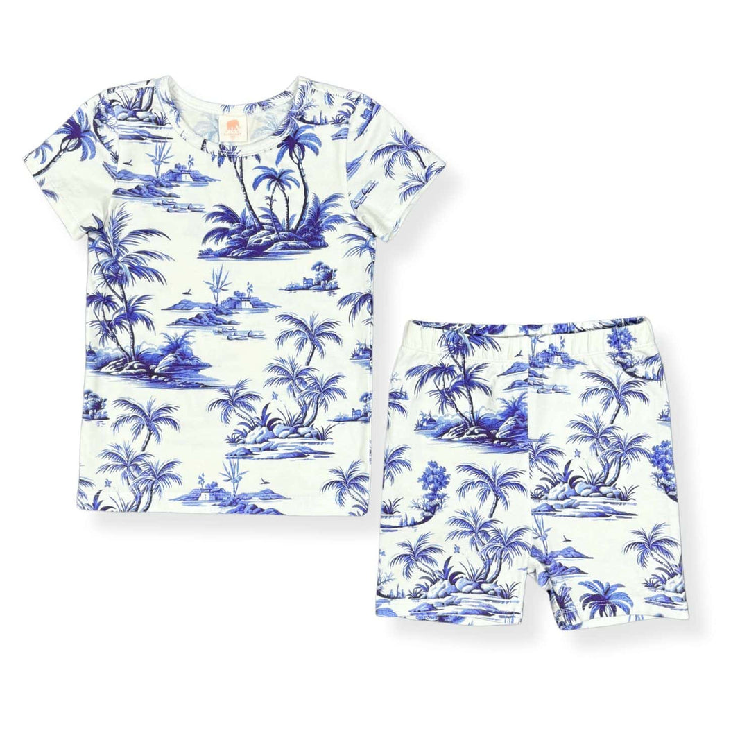 Organic Cotton Short John Pajama Set