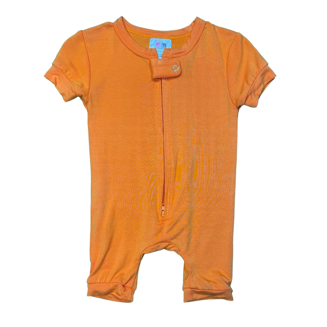 Baby Bamboo Zip Front One - Piece Shortie - Pink Elephant Brands