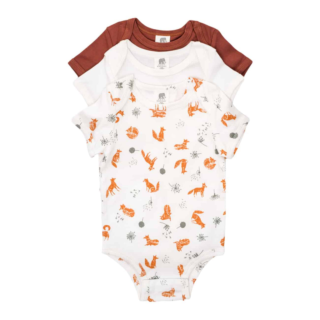 Short Sleeve Bodysuit 3-Pack