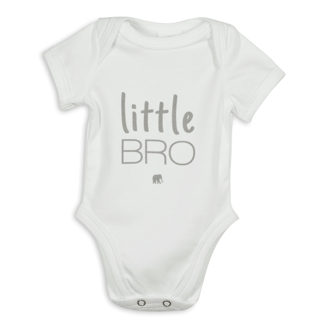 Short Sleeve Little Bro Bodysuit - Pink Elephant Brands
