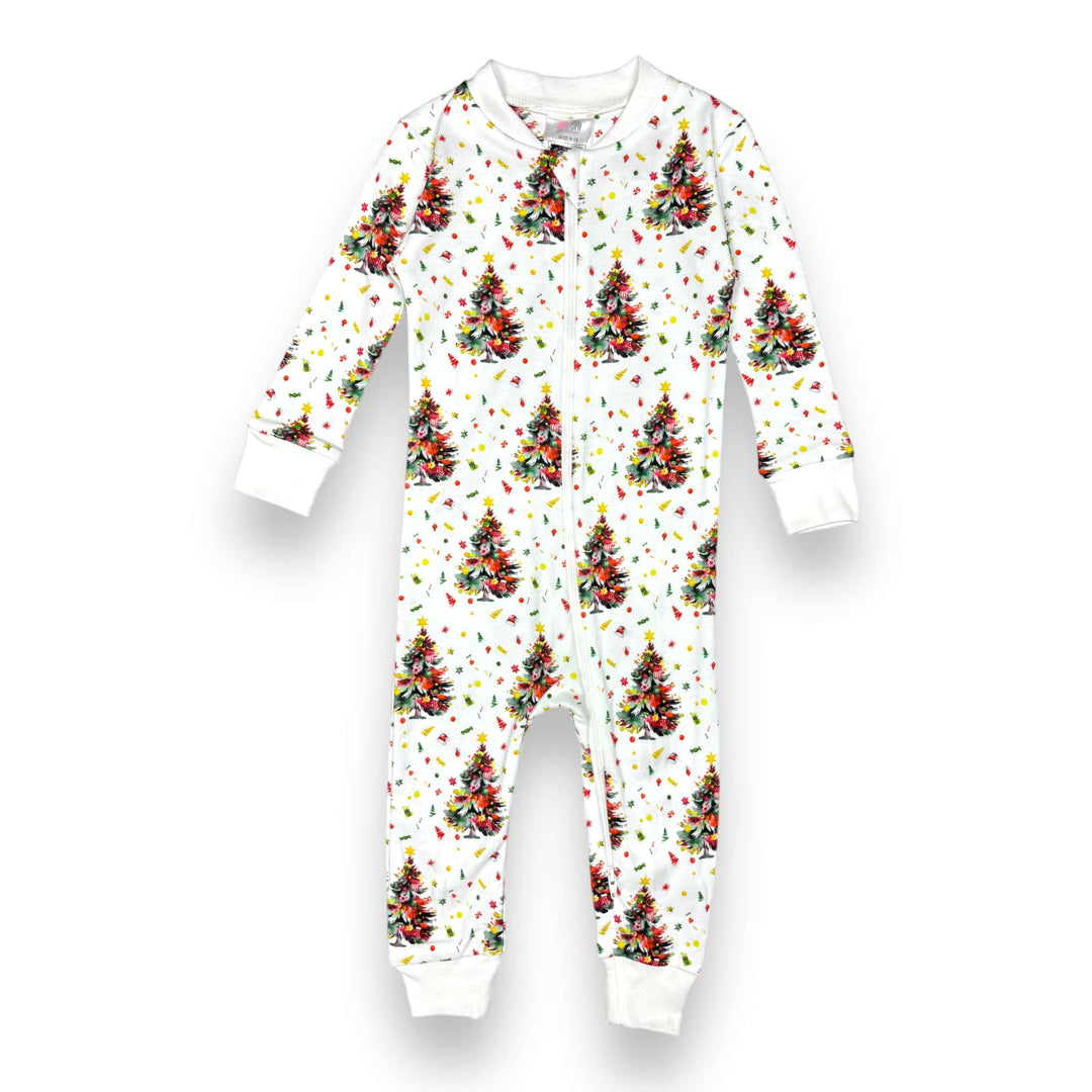 Full Zip Footless Pajama - Pink Elephant Brands