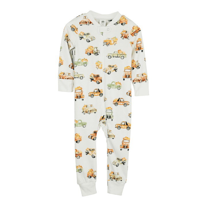 Full Zip Footless Pajamas - Pink Elephant Brands