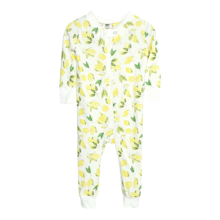 Full Zip Footless Pajama - Pink Elephant Brands