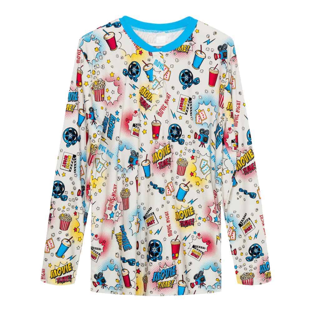 Men's Cotton Henley Sleepshirt - Pink Elephant Brands