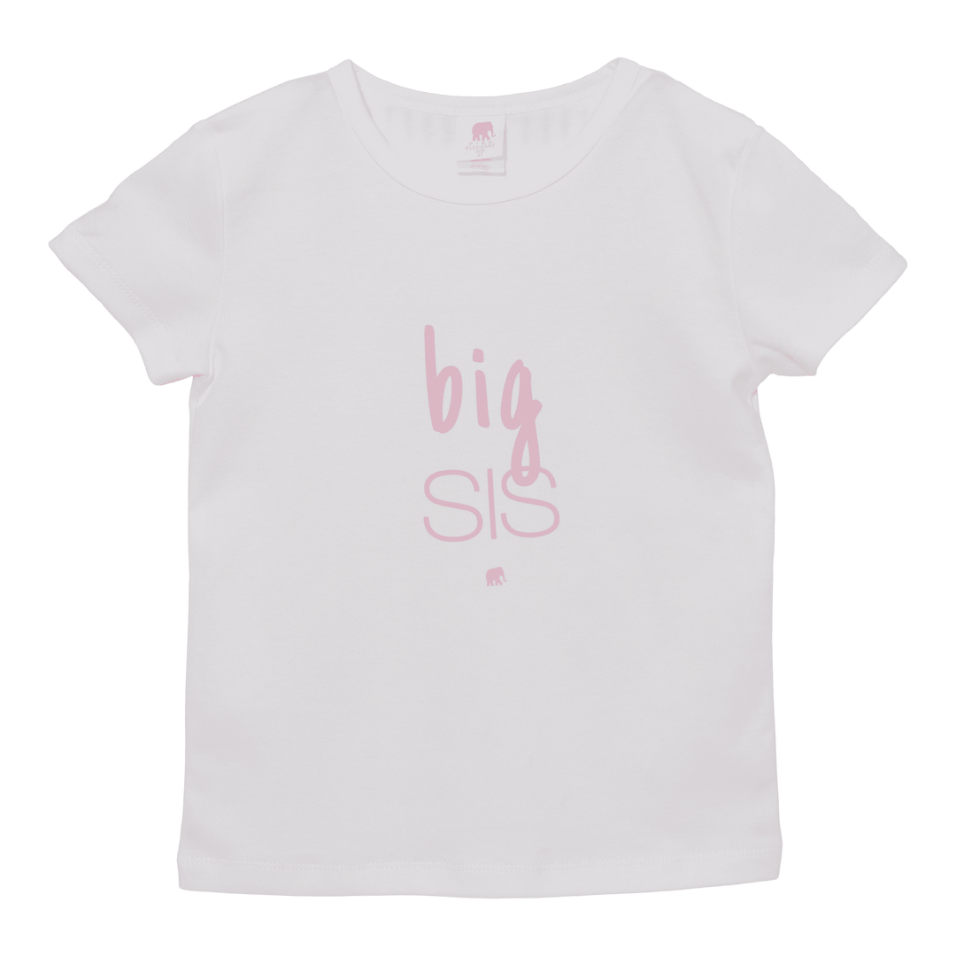 Short Sleeve Big Sis T-Shirt - Pink Elephant Brands