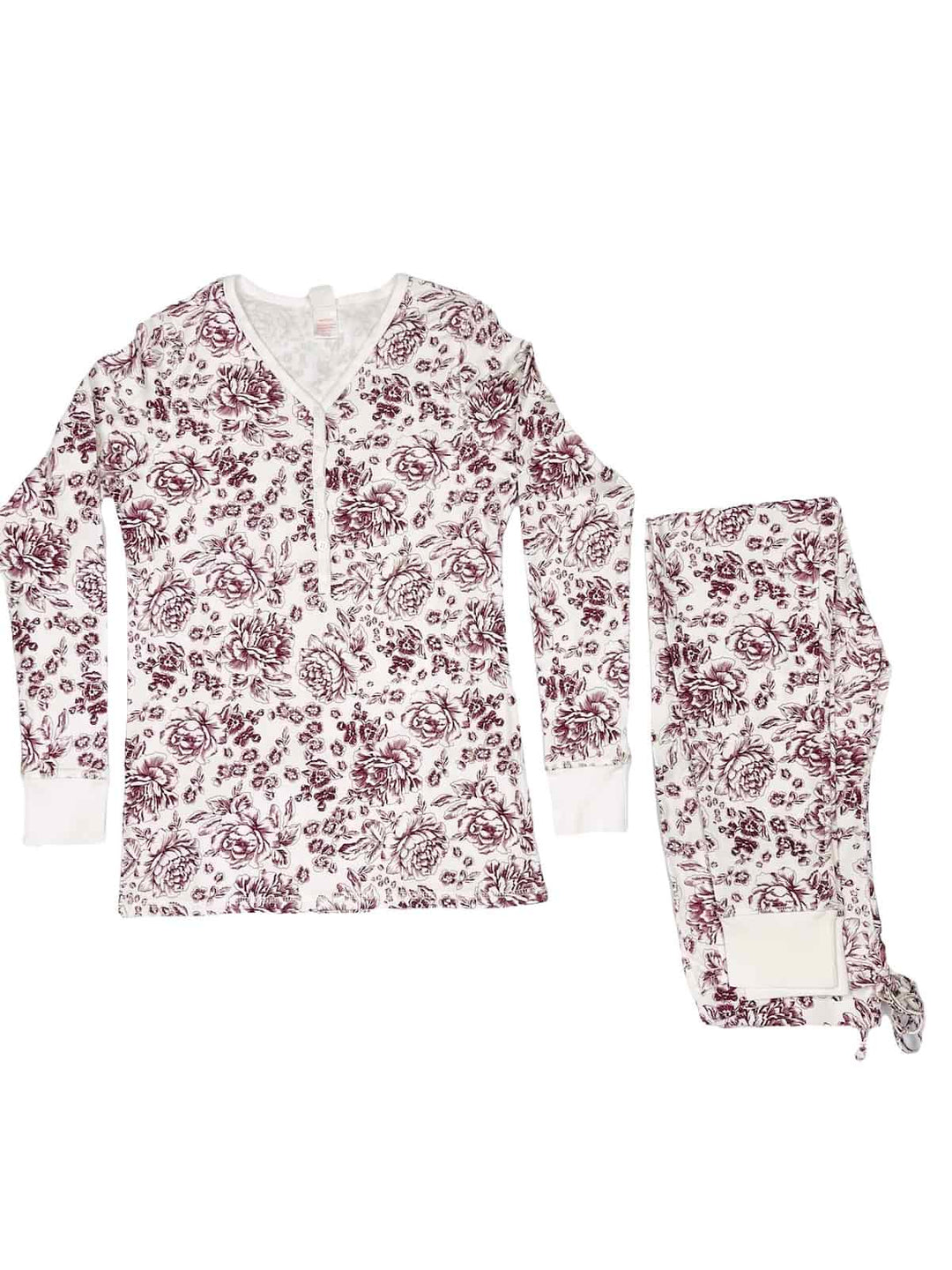 Womens Jogger/Henley Pajama Set - Pink Elephant Brands