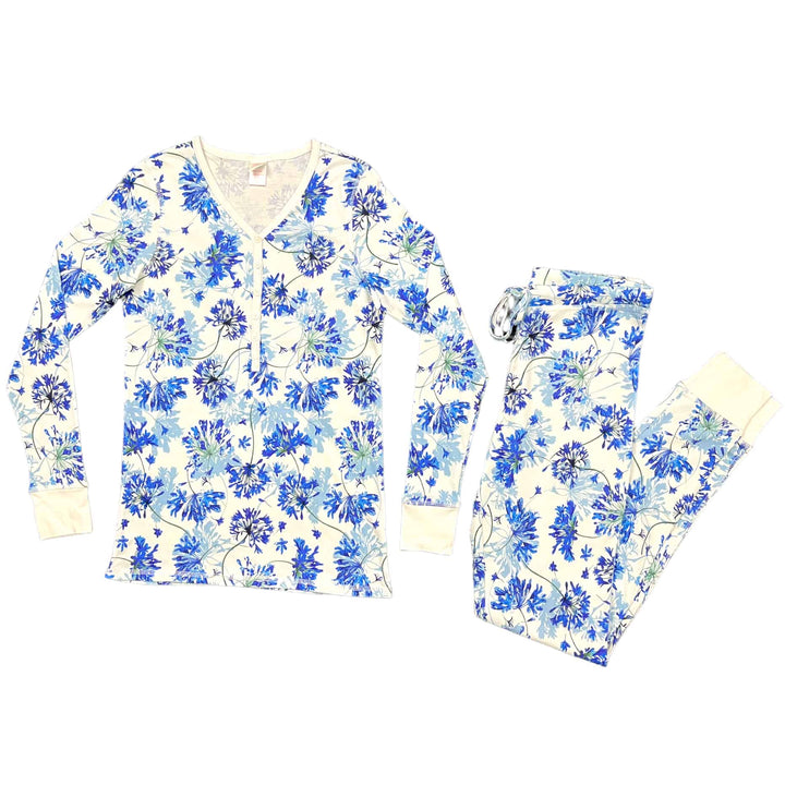 Womens Jogger/Henley Pajama Set - Pink Elephant Brands