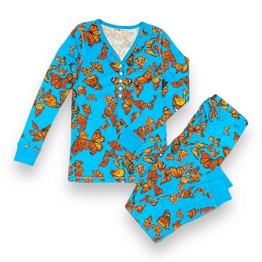 Womens Jogger &amp; Henley Pajama Set