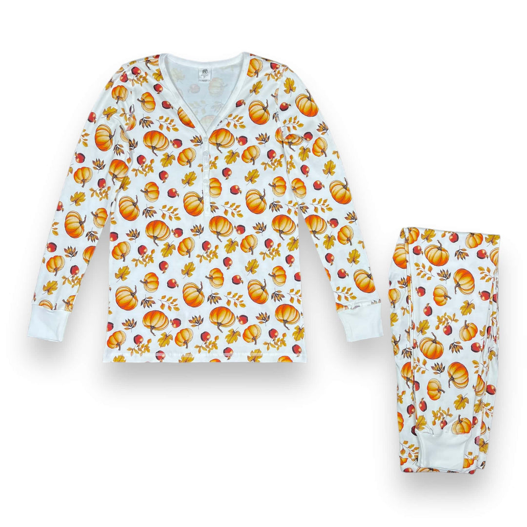 Womens Jogger &amp; Henley Pajama Set - Pink Elephant Brands