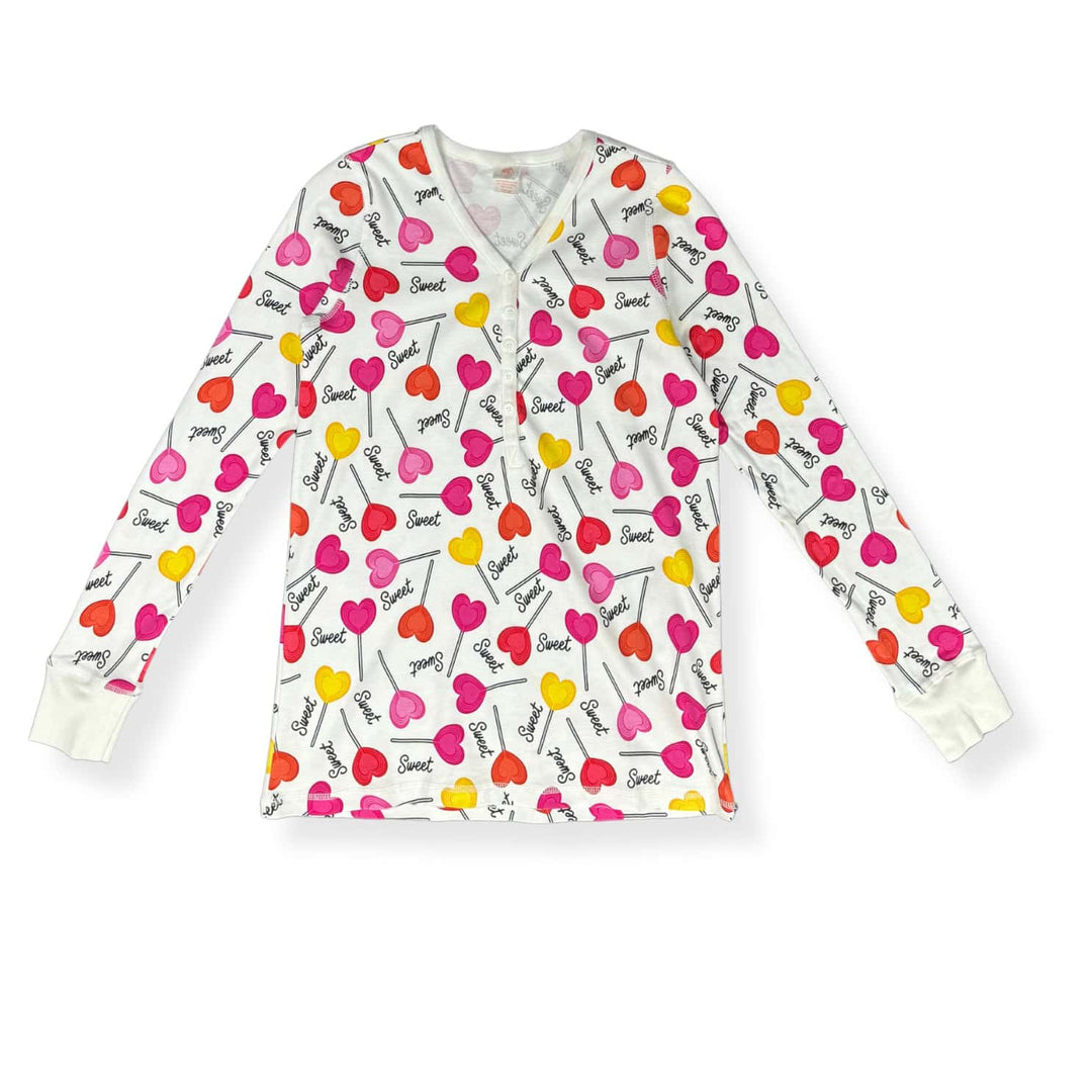 Womens Jogger &amp; Henley Pajama Set - Pink Elephant Brands