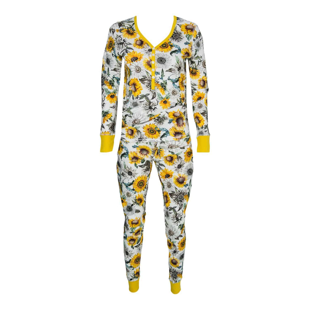 Womens Jogger/Henley Pajama Set - Pink Elephant Brands