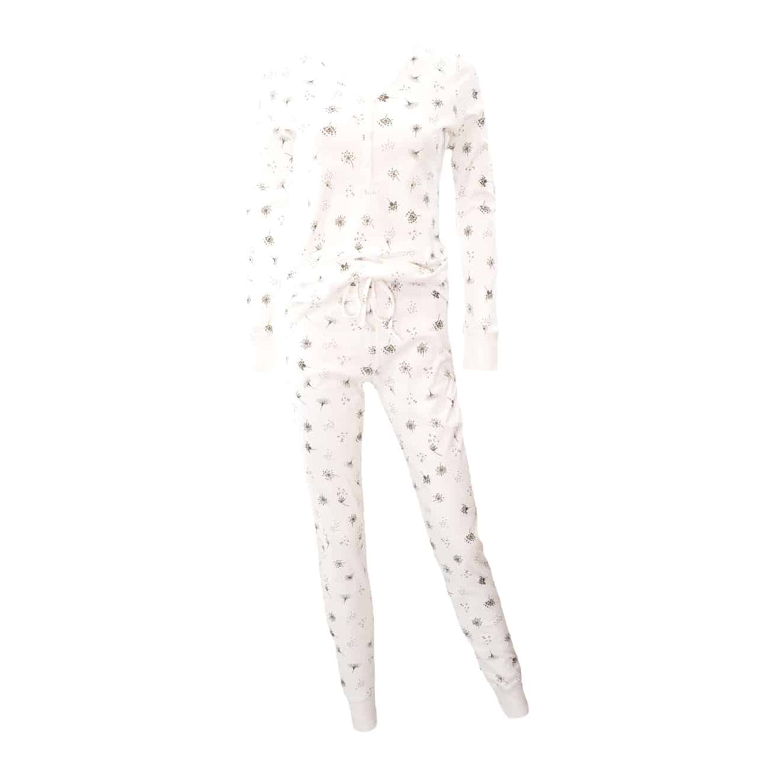 Womens Jogger/Henley Pajama Set - Pink Elephant Brands