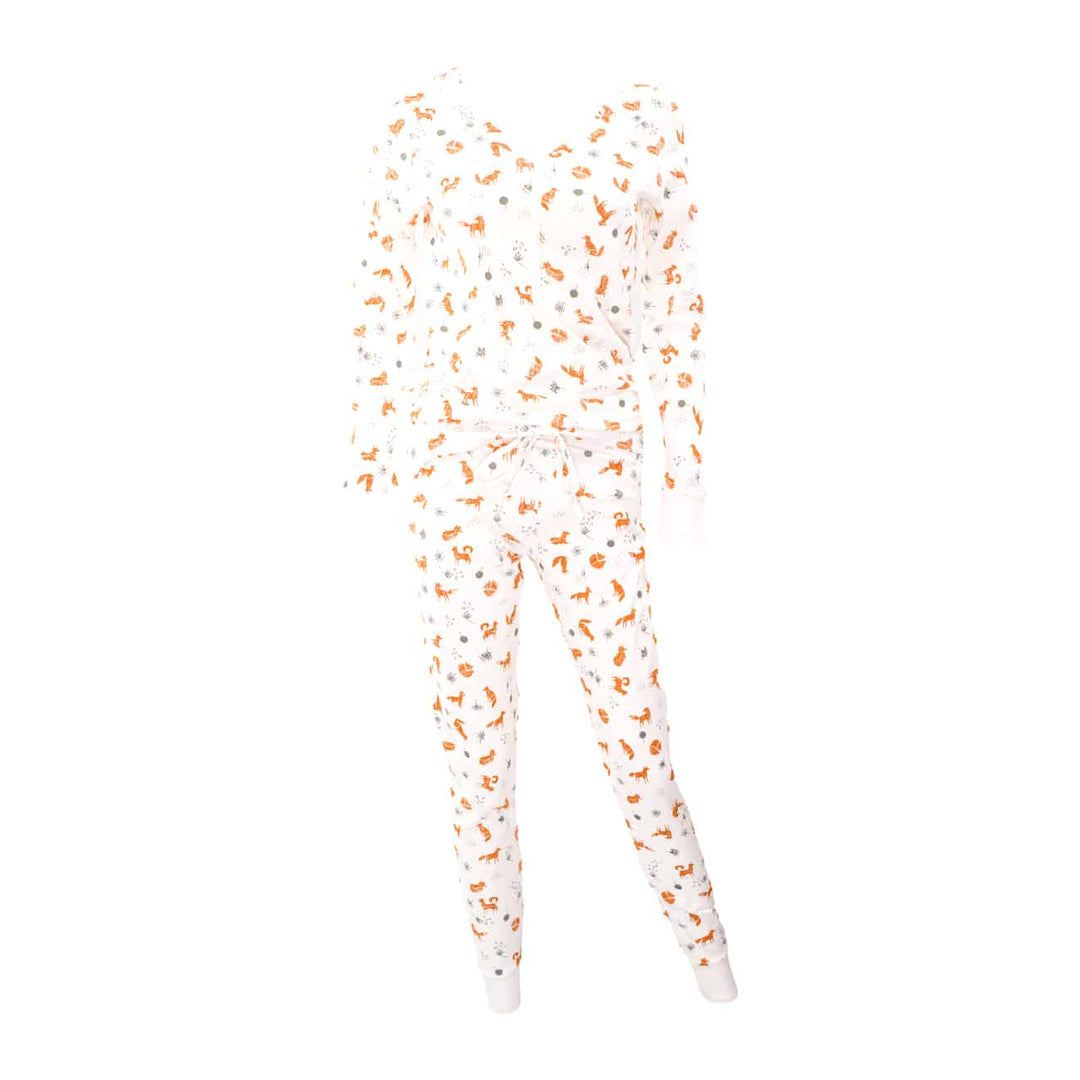 Womens Jogger/Henley Pajama Set - Pink Elephant Brands