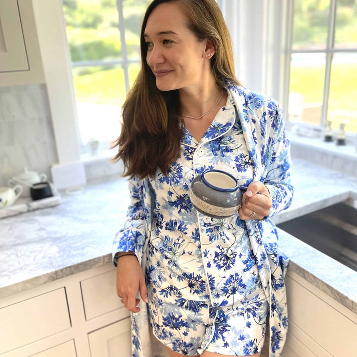 Womens Short Pajama Set - Pink Elephant Brands