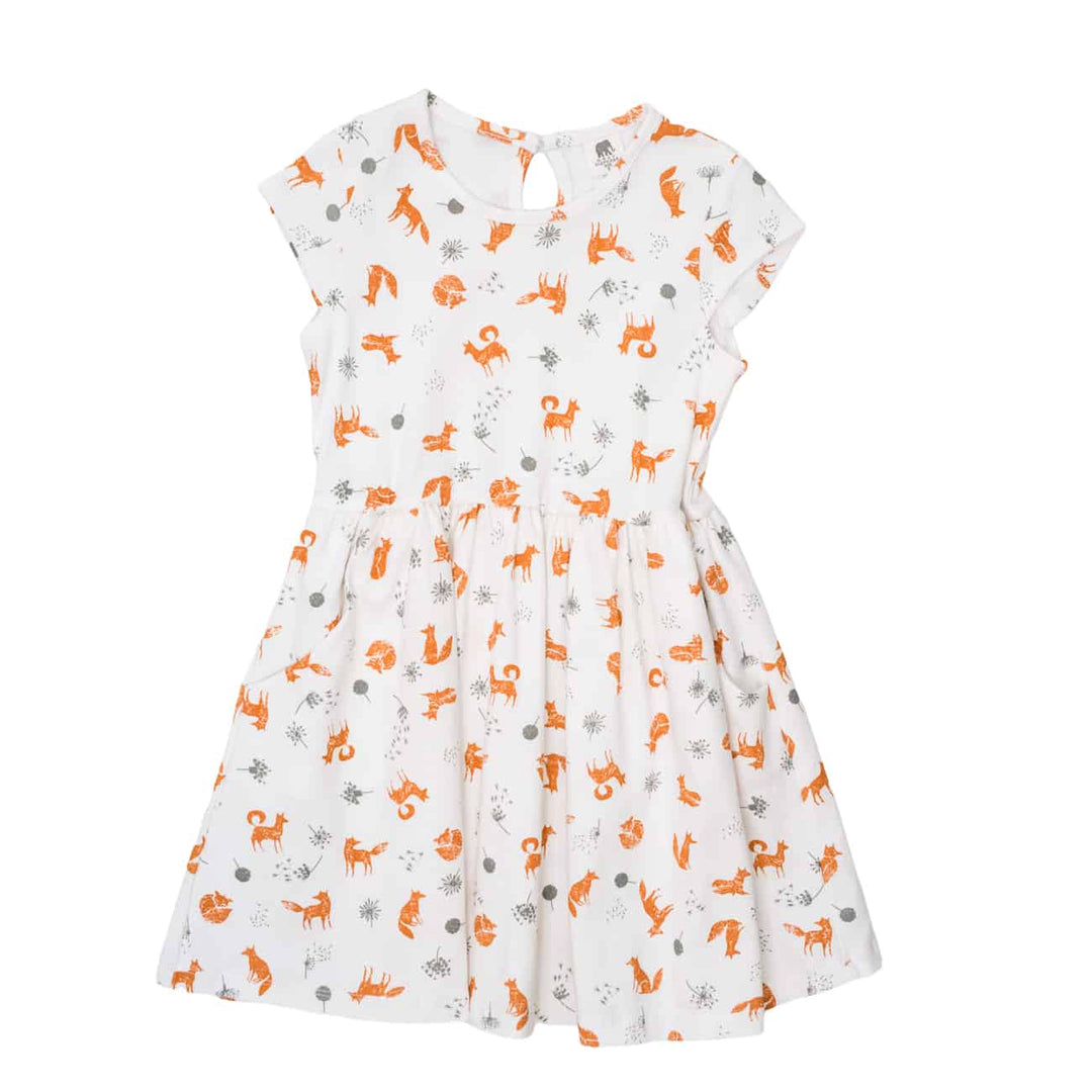 Short Sleeve Twirl Dress with Pockets - Pink Elephant Brands