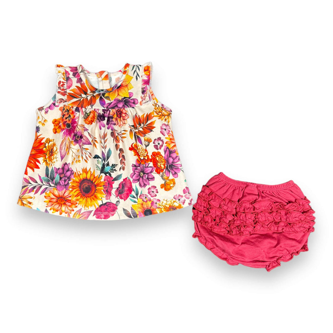 Tag-Along Dress with Ruffle Diaper Cover