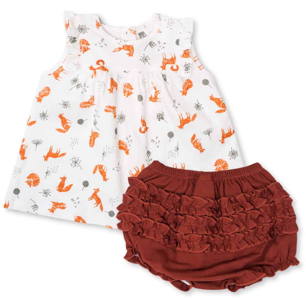 Tag-Along Dress with Ruffle Diaper Cover