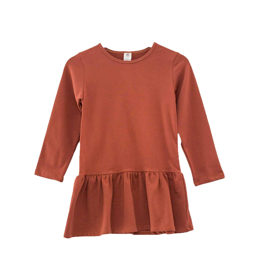 Girls French Terry Drop-Waist Dress