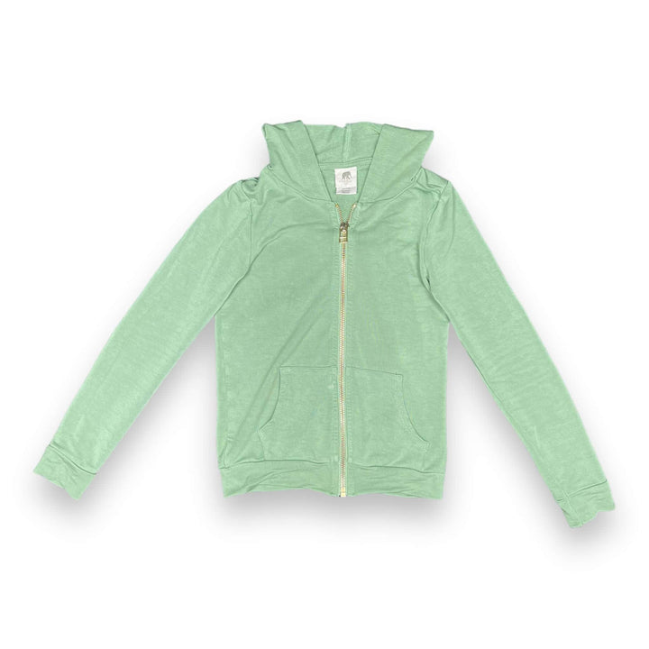 Kids Zip - Front Hoodie in Ultra - Soft French Terry - Pink Elephant Brands