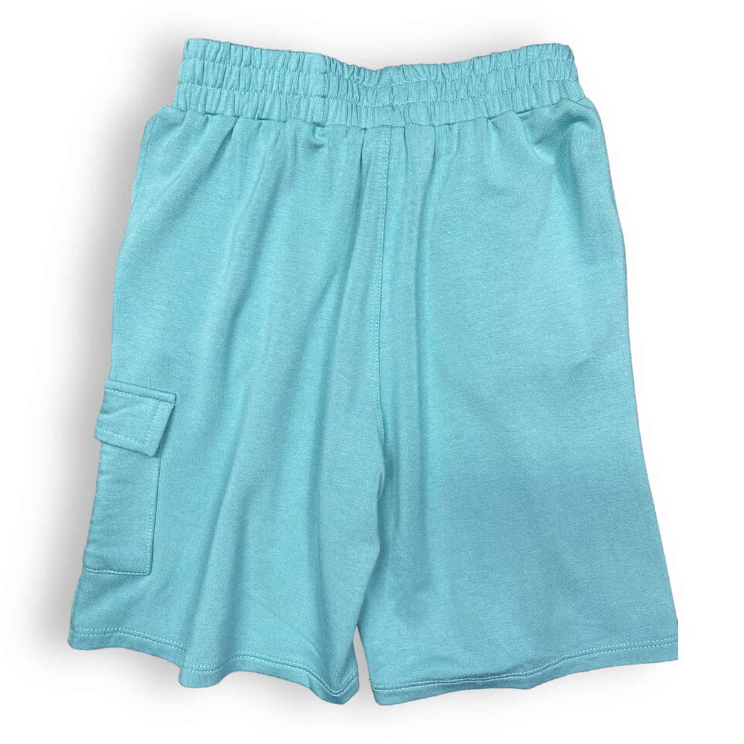 Boys Cargo Shorts in Ultra - Soft French Terry - Pink Elephant Brands