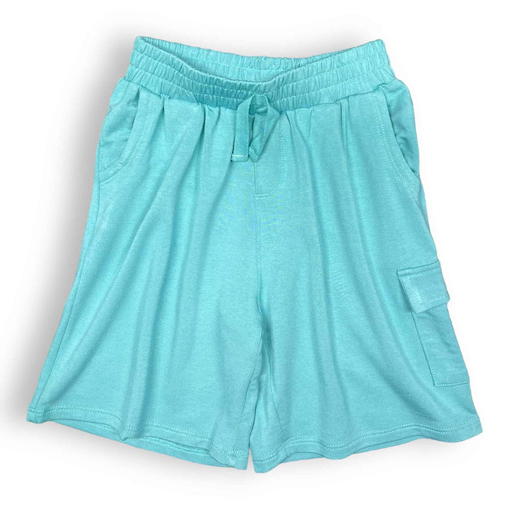 Boys Cargo Shorts in Ultra - Soft French Terry - Pink Elephant Brands