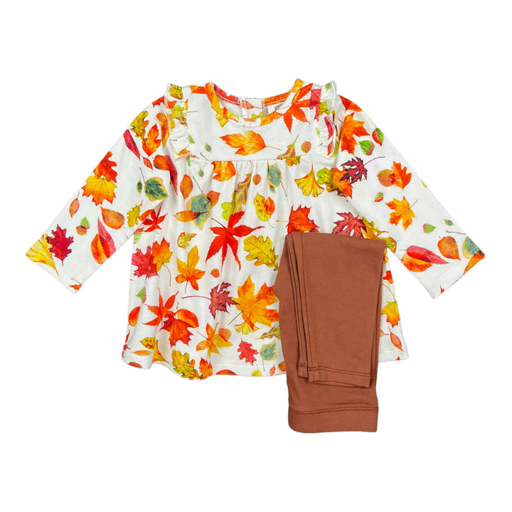 Long Sleeve Tag-Along Dress with Legging - Pink Elephant Brands