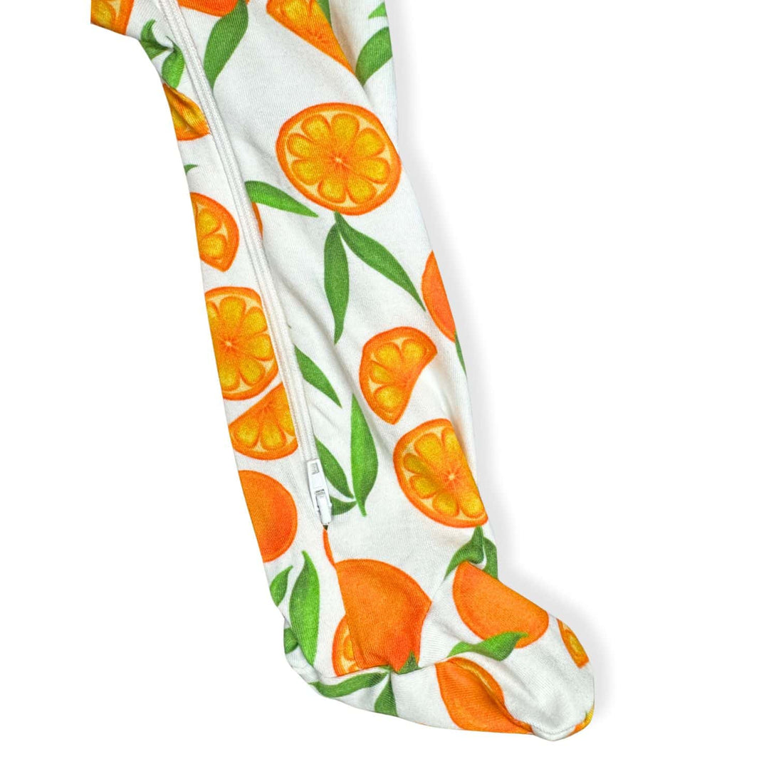 Organic Cotton Full Zip Footed Pajama