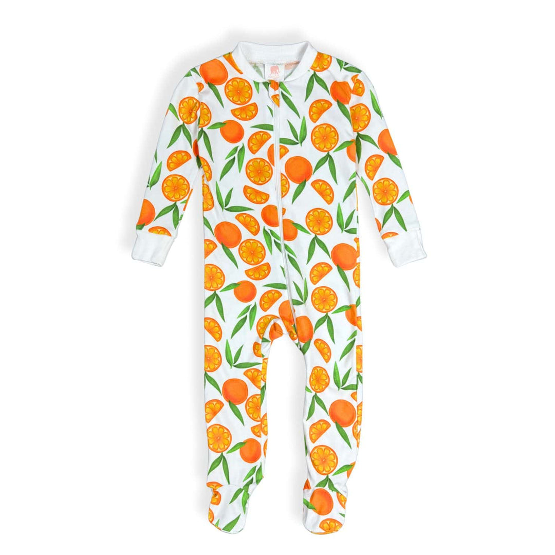 Organic Cotton Full Zip Footed Pajama