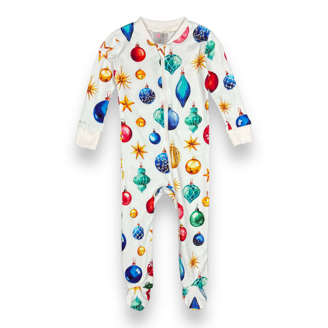 Full Zip Footed Pajama - Pink Elephant Brands