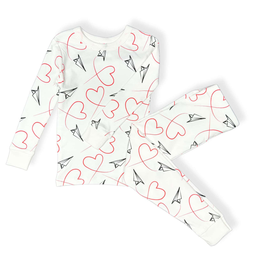 Kids Long John Pajama Set