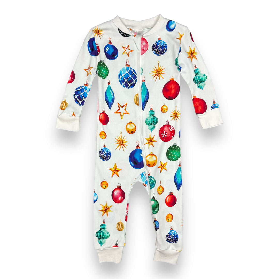 Full Zip Footless Pajama - Pink Elephant Brands