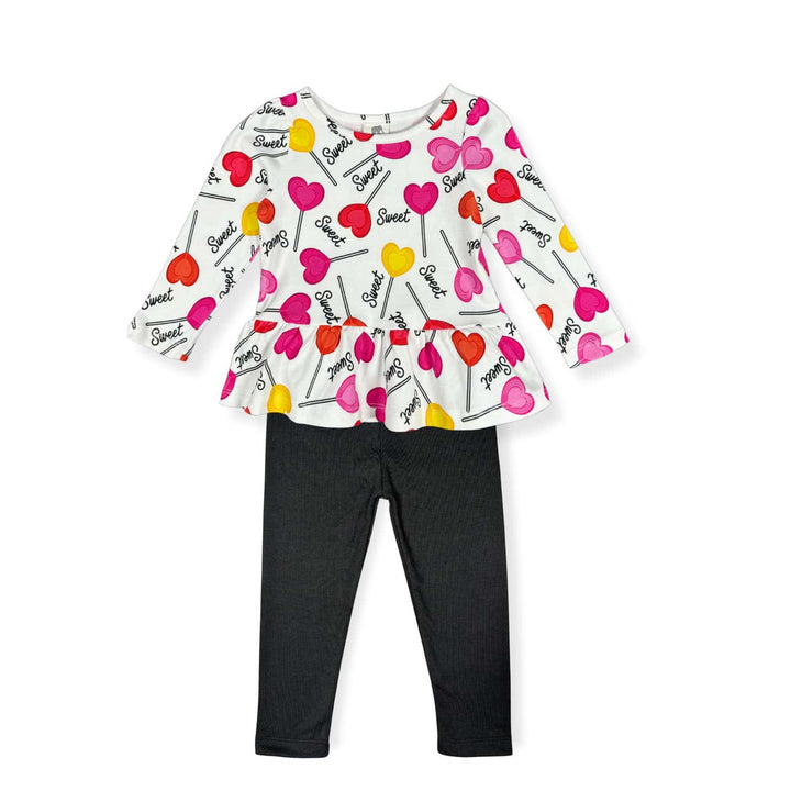 Baby Peplum Top and Legging Outfit