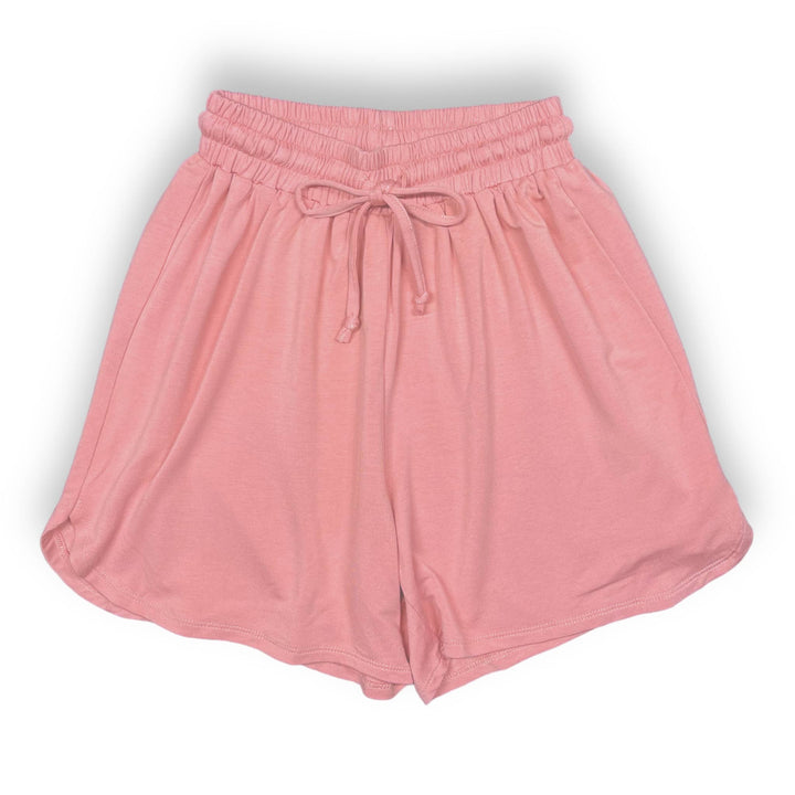 Ladies Shortie Relaxed Lounge Set in Ultra - Soft French Terry - Pink Elephant Brands