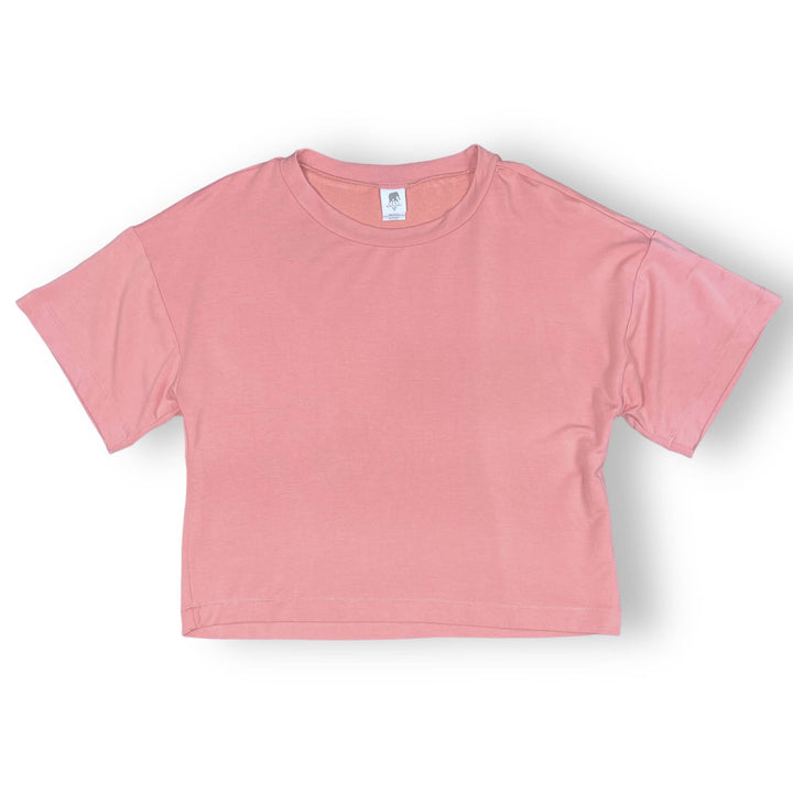 Ladies Shortie Relaxed Lounge Set in Ultra - Soft French Terry - Pink Elephant Brands
