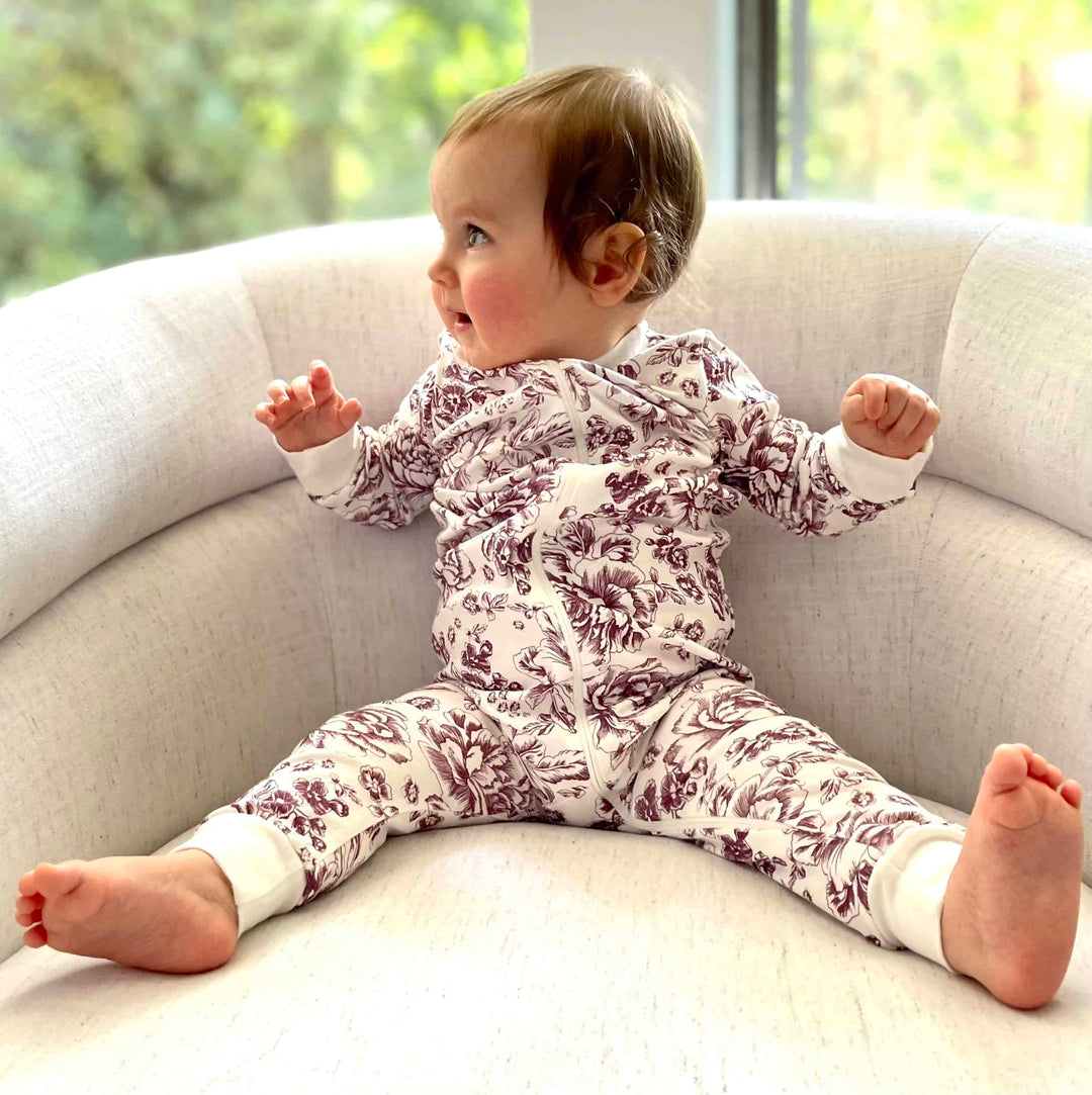 Full Zip Footless Pajama