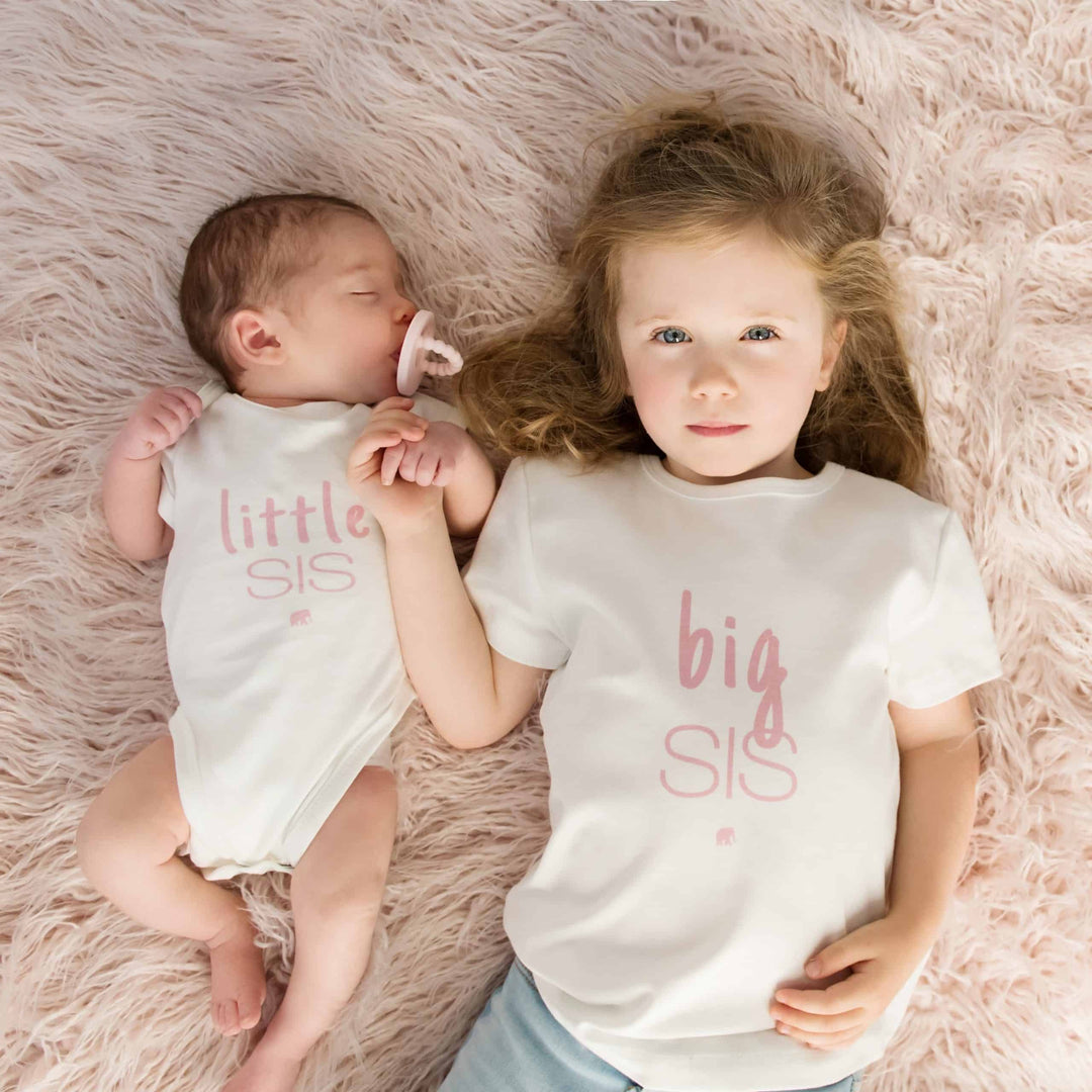 Short Sleeve Big Sis T-Shirt - Pink Elephant Brands