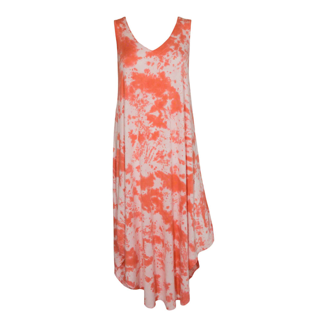 Women's V - Neck Tank Dress - Pink Elephant Brands