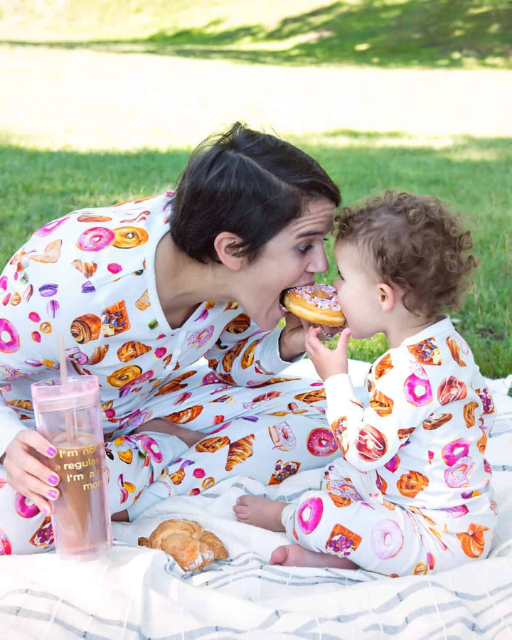 Full Zip Footless Pajama - Pink Elephant Brands