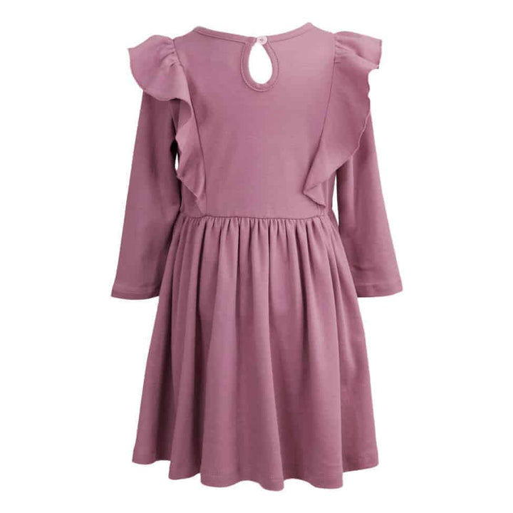 Long Sleeve Flutter Twirl Dress - Pink Elephant Brands