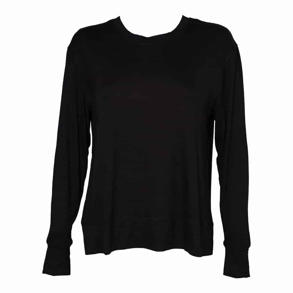 Long Sleeve Side Slit Tee - Pink Elephant Brands