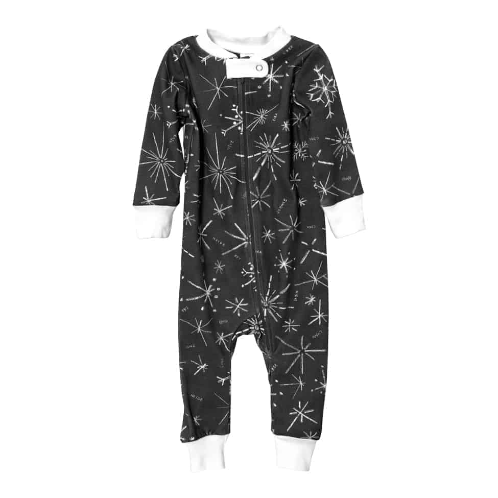 Full Zip Footless Pajama - Pink Elephant Brands
